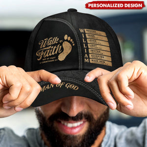 We Walk By Faith Not By Sight-Personalized Classic Cap