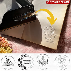 Personalized Book Embossing Stamp-Gift for Book Lovers