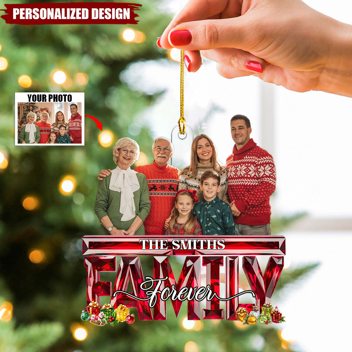 Personalized Photo Family Forever-Gift For Family Member
