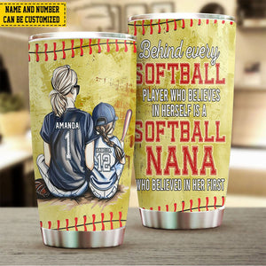 Personalized Softball Girl Tumbler-Gift For Softball Lovers