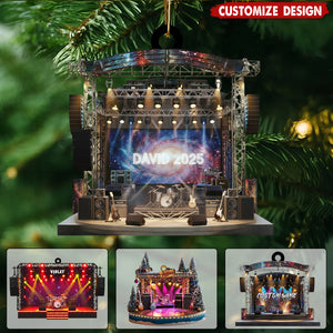 Personalized Music Festival Concert Stage Ornament