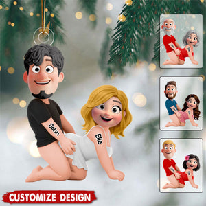 Personalized Naughty Couple Ornament - Gifts For Couple