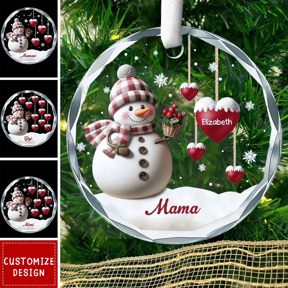 If Nothing Is Going Well, Call Your Grandmother - Family Personalized Circle Ornament