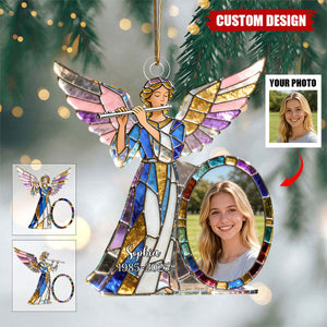 Personalized Angel Memorial Photo Ornament