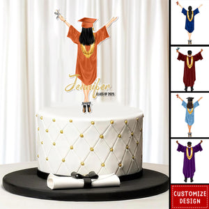 Personalized Graduation Cake Topper-Class of 2025