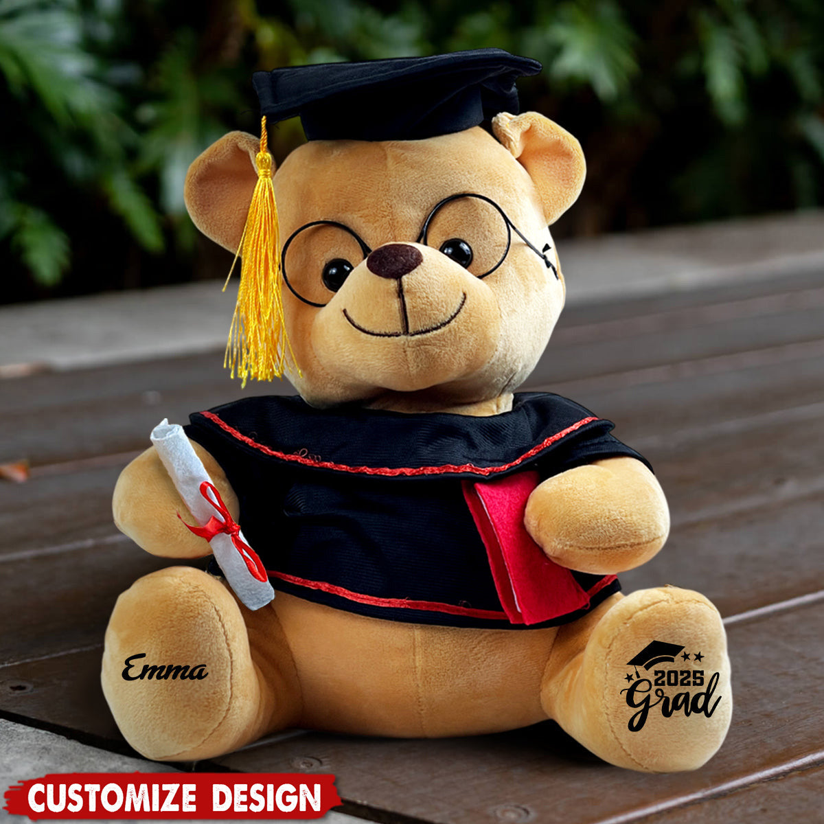 2025 Grad - Personalized Graduation Bear - OKBANDS