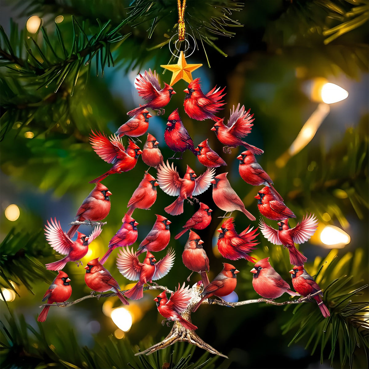 Cardinal Christmas Tree Ornament-Gift For Cardinal Lovers-New Release