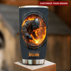 Gift For Welder Man - Personalized Welder Tumbler
