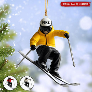 Personalized Skiing Ornament, Gifts For Skiing Lovers-New Release