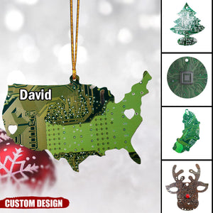 2024 New Release Personalized Circuit Board Ornament