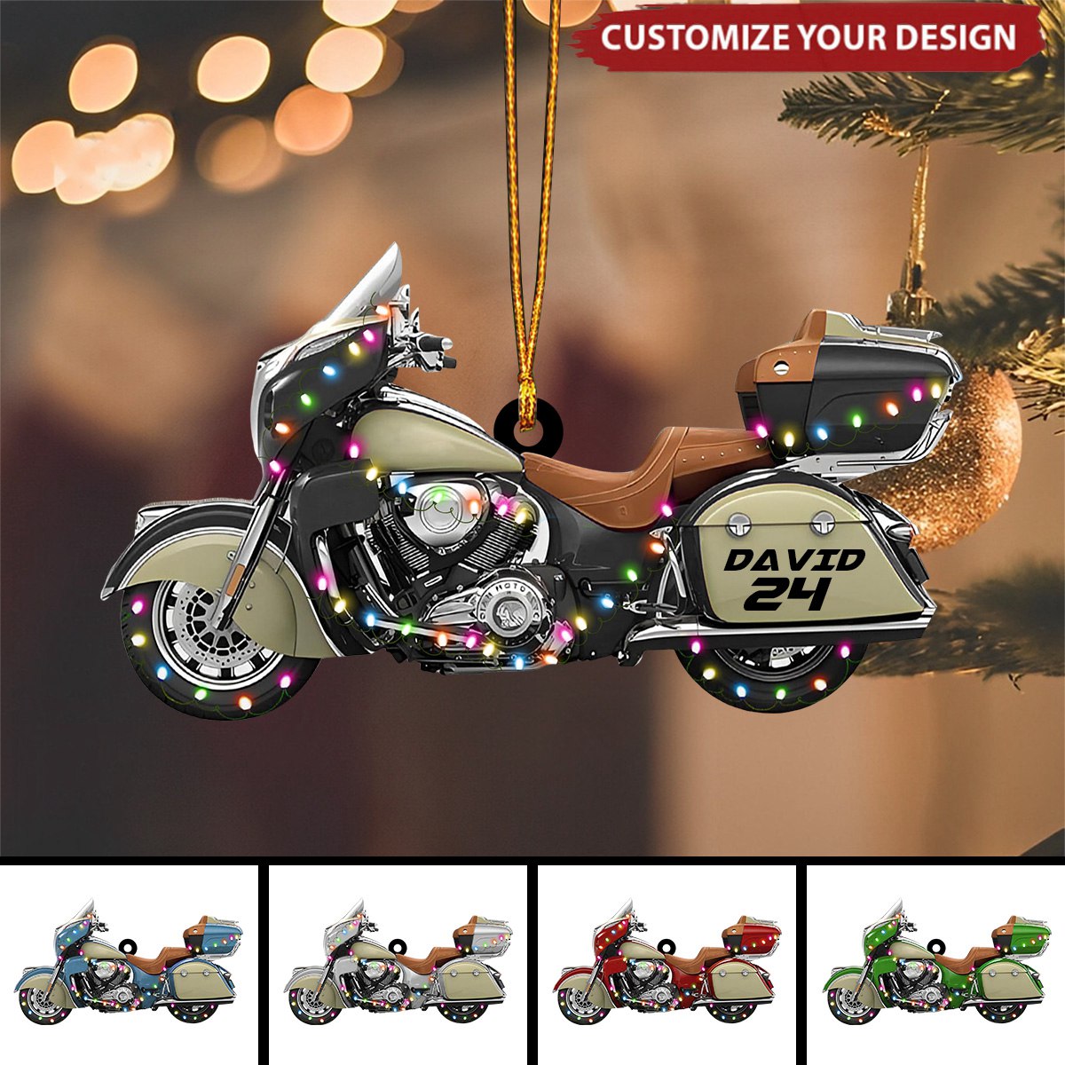 Personalized Motorcycle Christmas Ornaments Gift For Biker Lovers - New Release