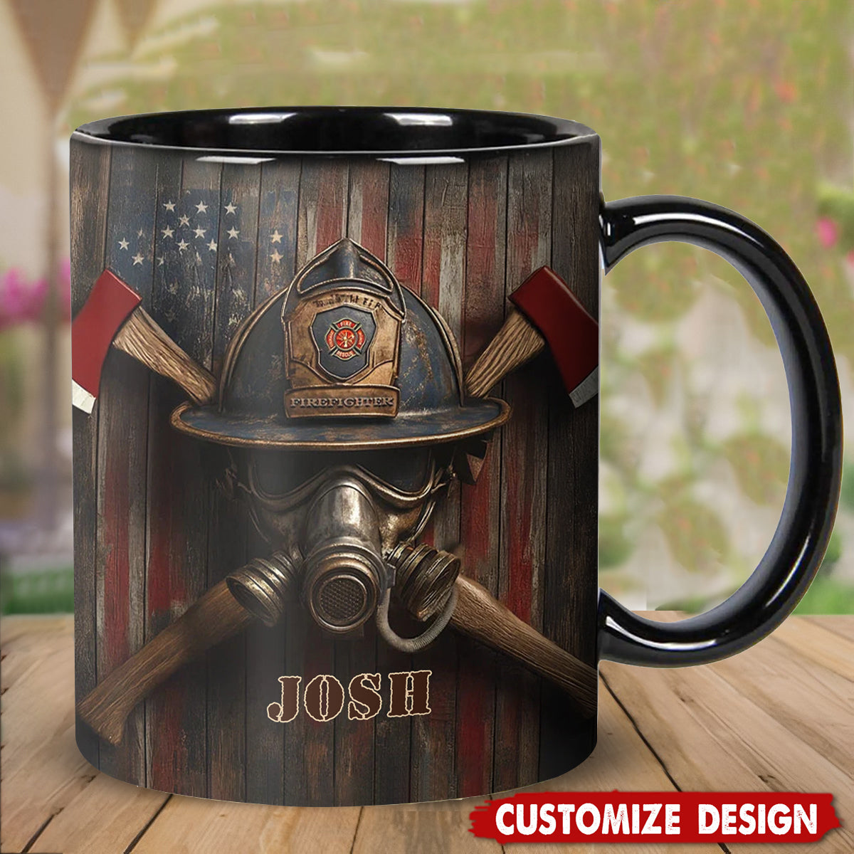 Firefighter's Honor Emblem-Personalized Coffee Mug