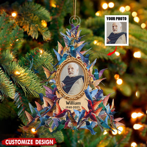 Whispers Of Heaven - Personalized Hummingbird Memorial Acrylic Ornament