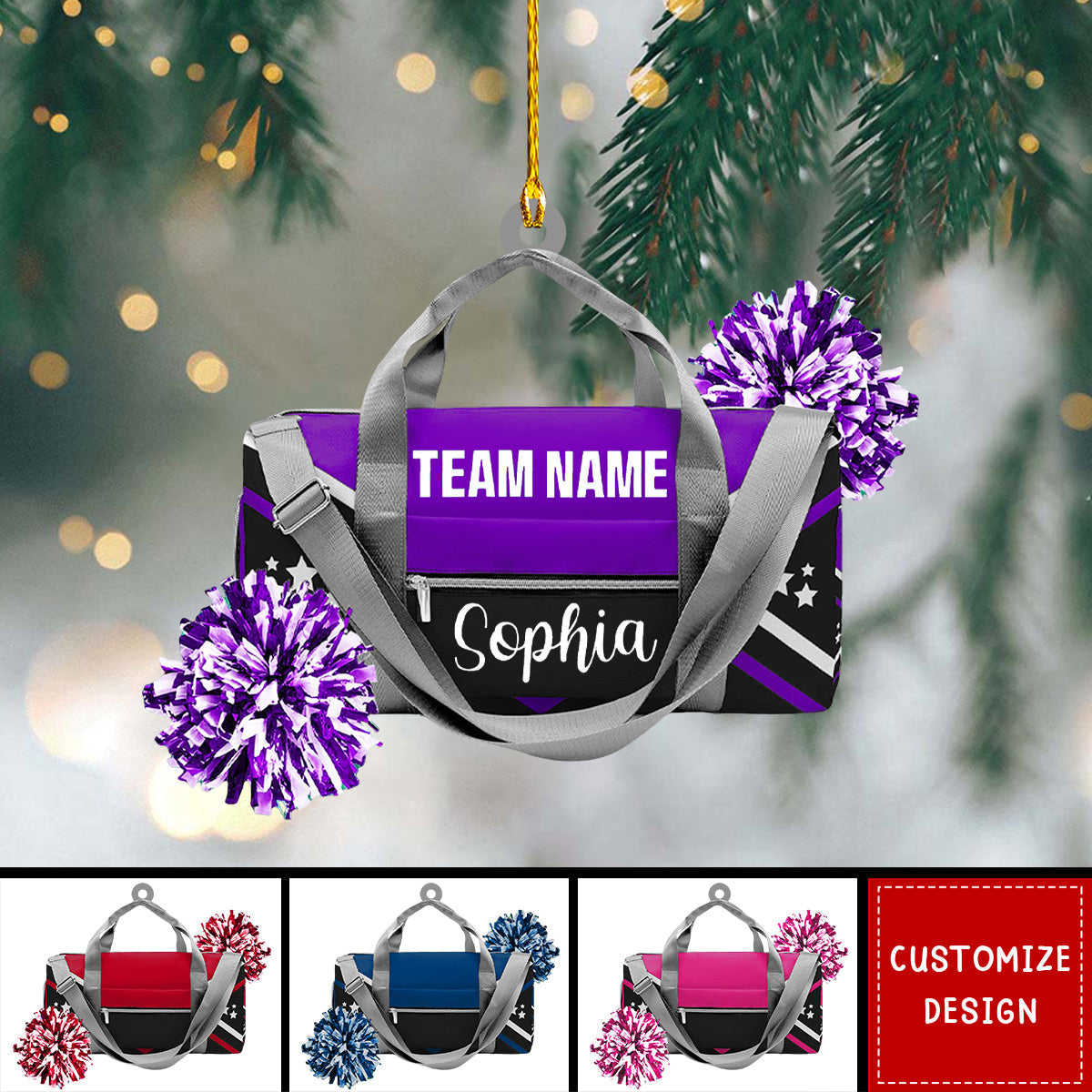 Personalized Cheerleading Ornament - 2024 New Release