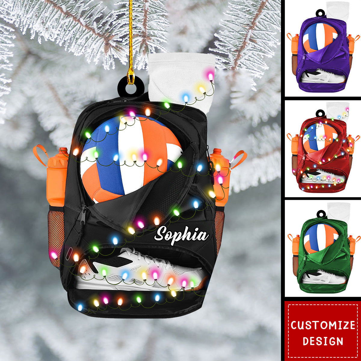 Personalized Volleyball Bag Ornament-Gift for Volleyball Players-New Release