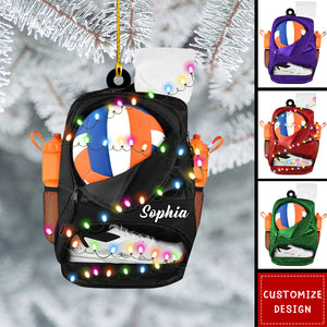 Personalized Volleyball Bag Ornament-Gift for Volleyball Players-New Release
