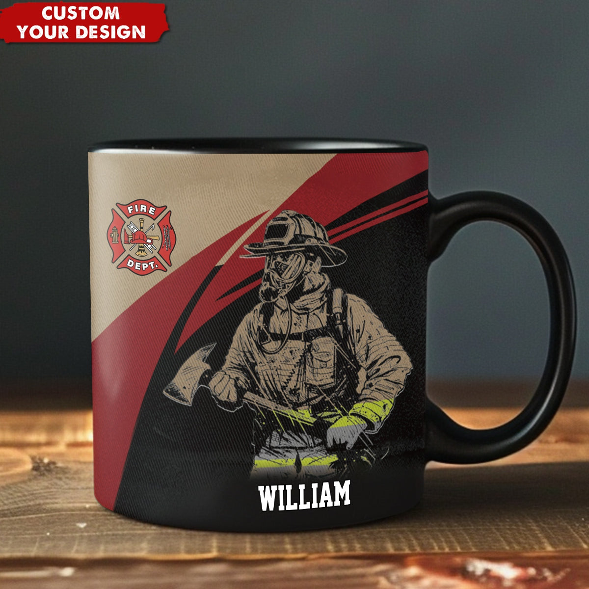 Code On Fire Mug Personalized Firefighter Coffee Mug - Gift For Firefighter - OKBANDS