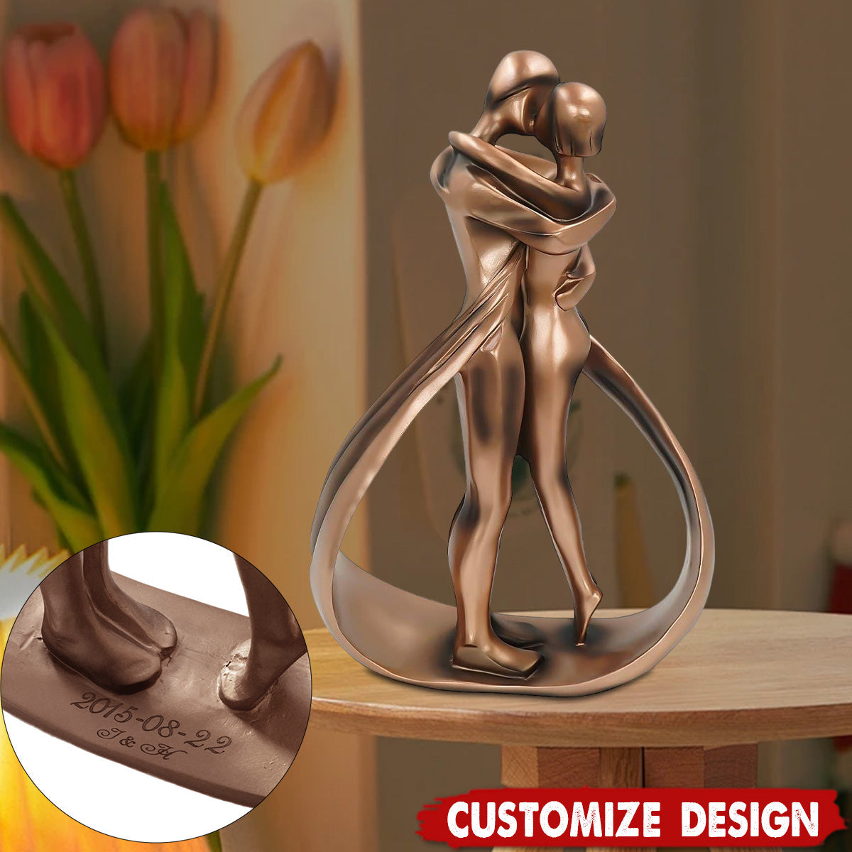 Personalized Wedding Anniversary Couple Figurines-Gift For Couple