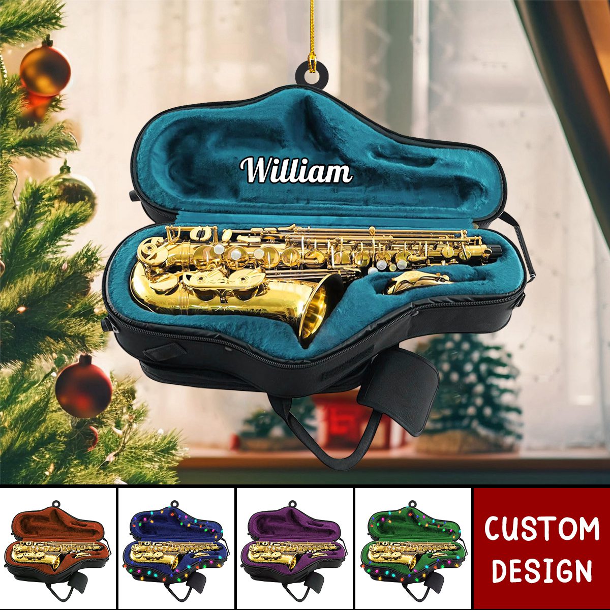 Personalized Saxophone Ornament-Gifts For Saxophonist-New Release