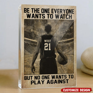 Personalized Basketball Acrylic Plaque-Gift For Basketball Lovers