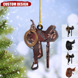 New Release Personalized Horse Saddle Christmas Ornament-Gifts For Horse Lover