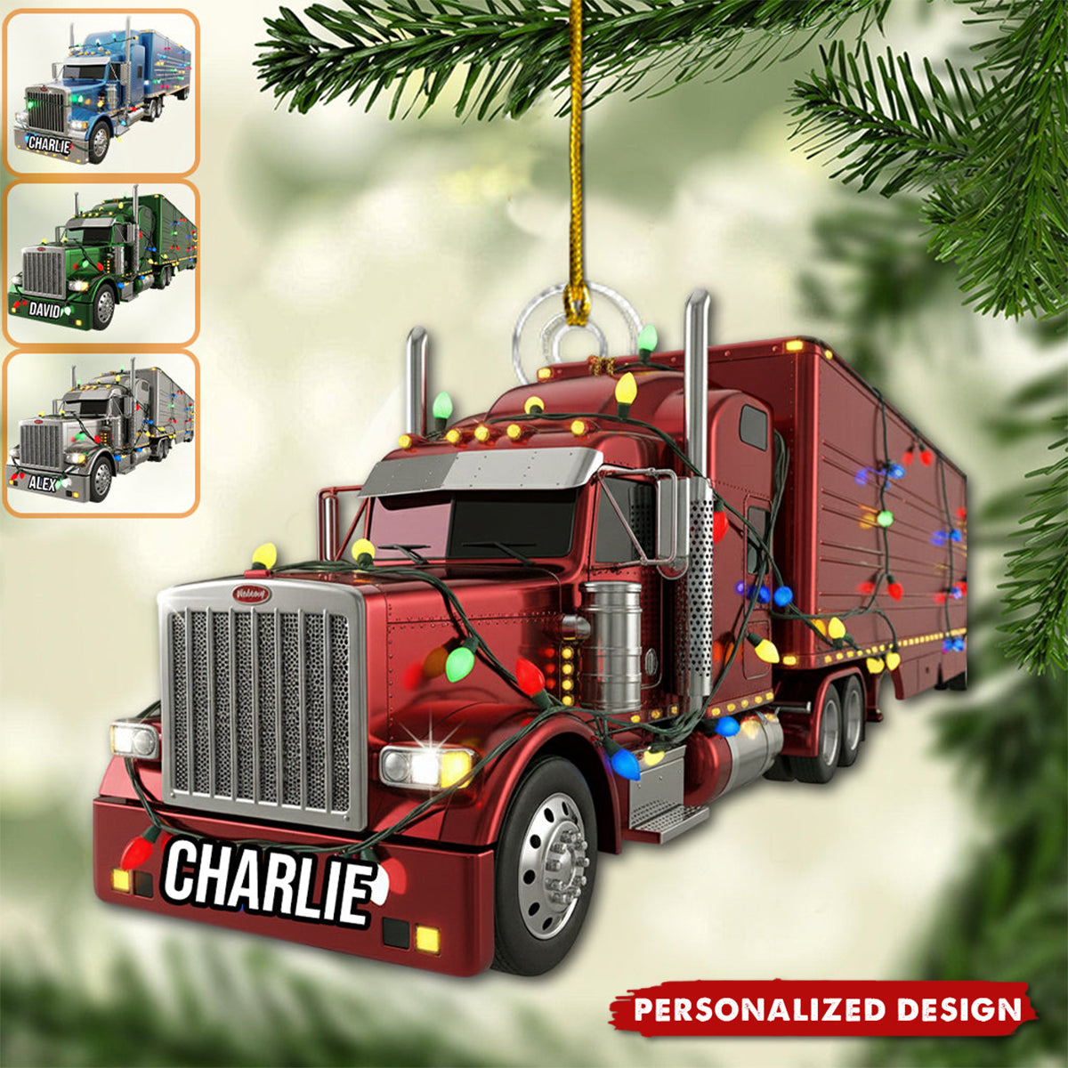 Truck Driver - Personalized Trucker Ornament
