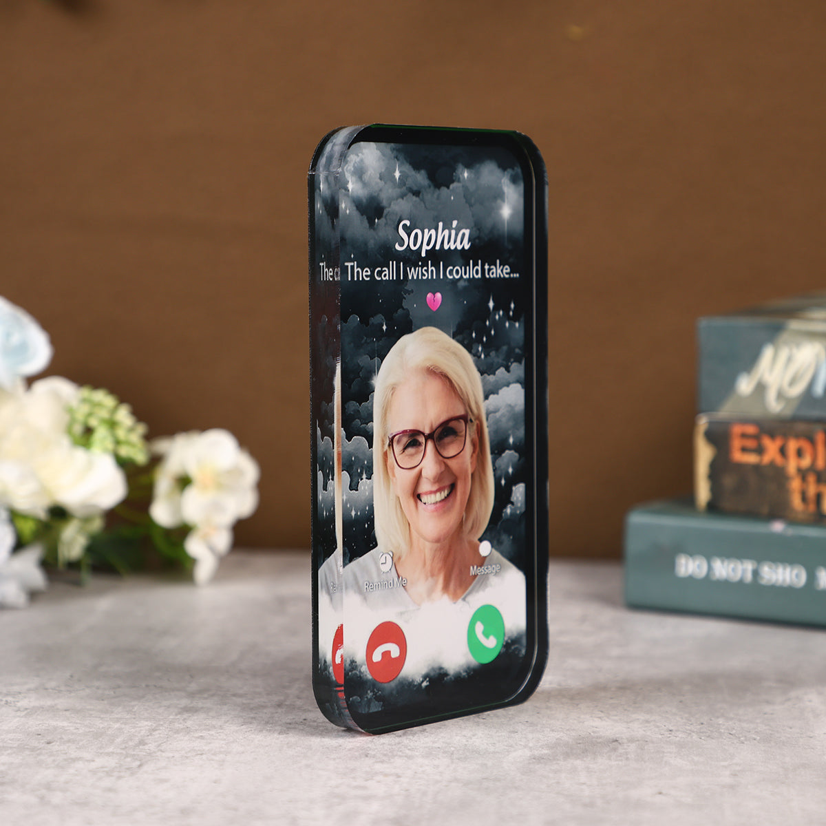 The Call I Wish I Could Take Memorial Sympathy Gift - Personalized Acrylic Plaque