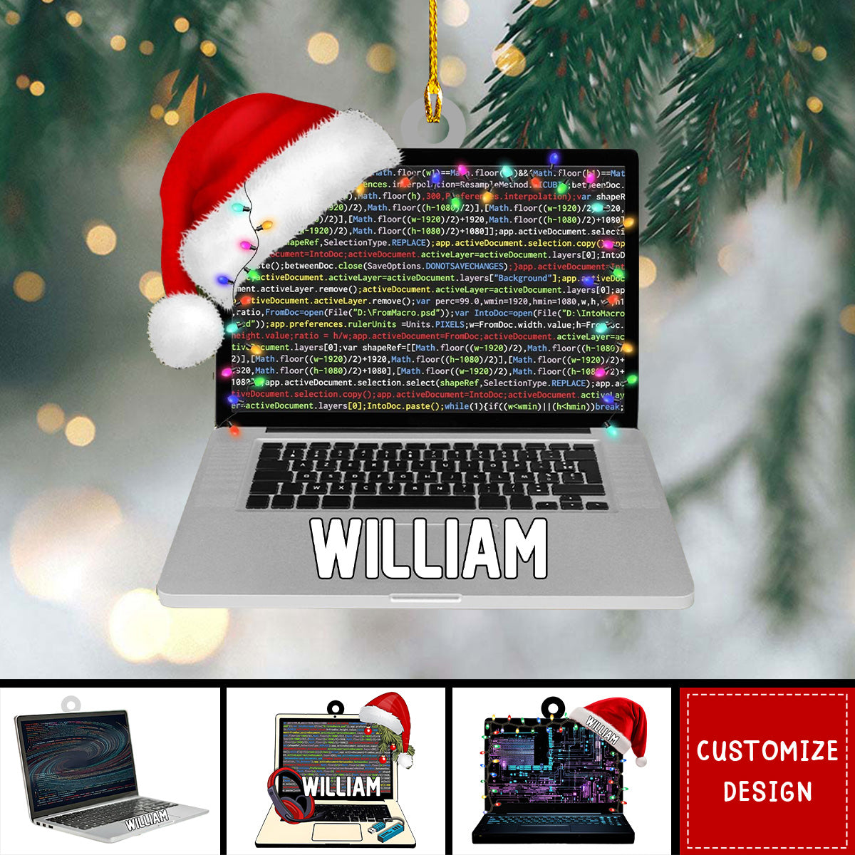 Computer System Gift Personalized Computer Programmer Ornament, Gifts For Computer Programm ...