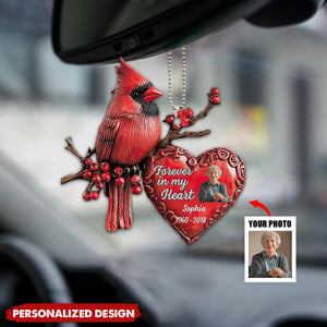 Forever In My Heart-Personalized Acrylic Car Hanger-Memorial Gift