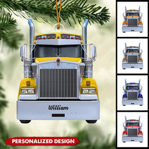 2024 New Release Personalized Gifts For Truckers Christmas Ornament