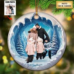 Family Photo Personalized Ceramic Ornament - New Release