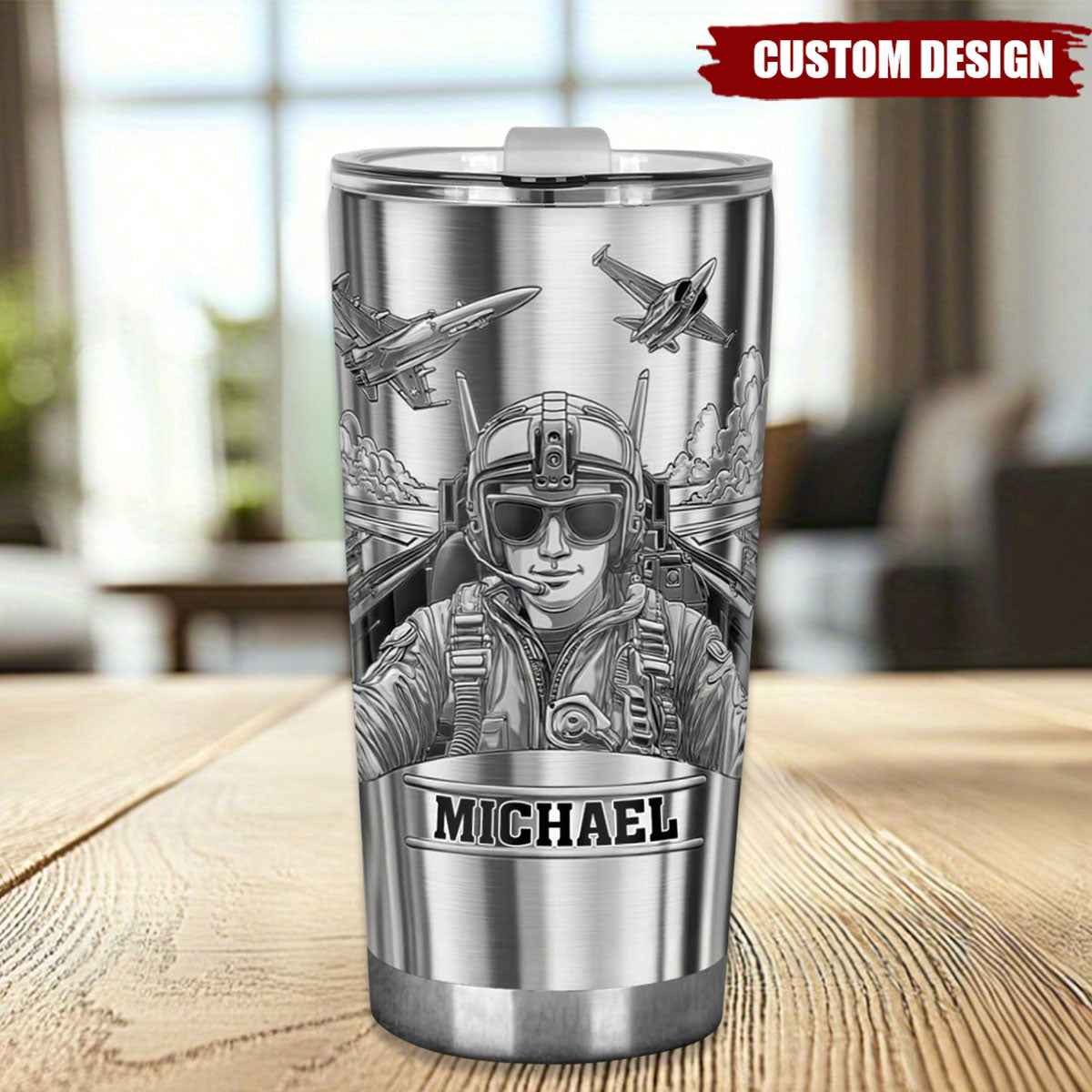The Sky Is Not The Limit - Personalized Pilot Tumbler
