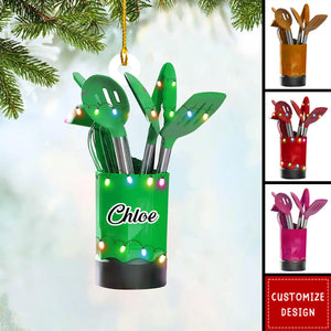 Personalized Kitchen Utensil Christmas Ornament Gift For Cooking Lovers - 2024 New Release