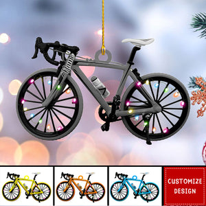 Personalized road bicycle Christmas Ornaments - Gift For Bicycle Rider - 2024 New Release