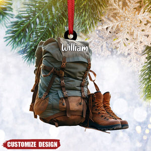 Personalized Hiking Acrylic Ornament - Gift For Hiking Lovers - New Release