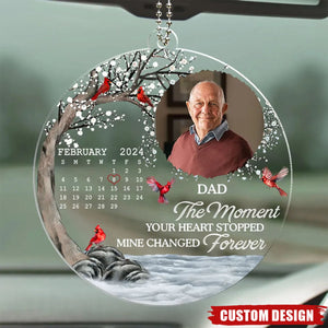 My Heart Changed Forever - Personalized Memorial Car Ornament