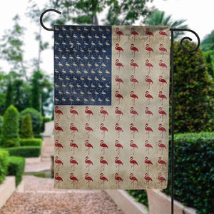 July 4th Flamingo American Garden Flag & House Flag-Gift For Flamingo Lovers