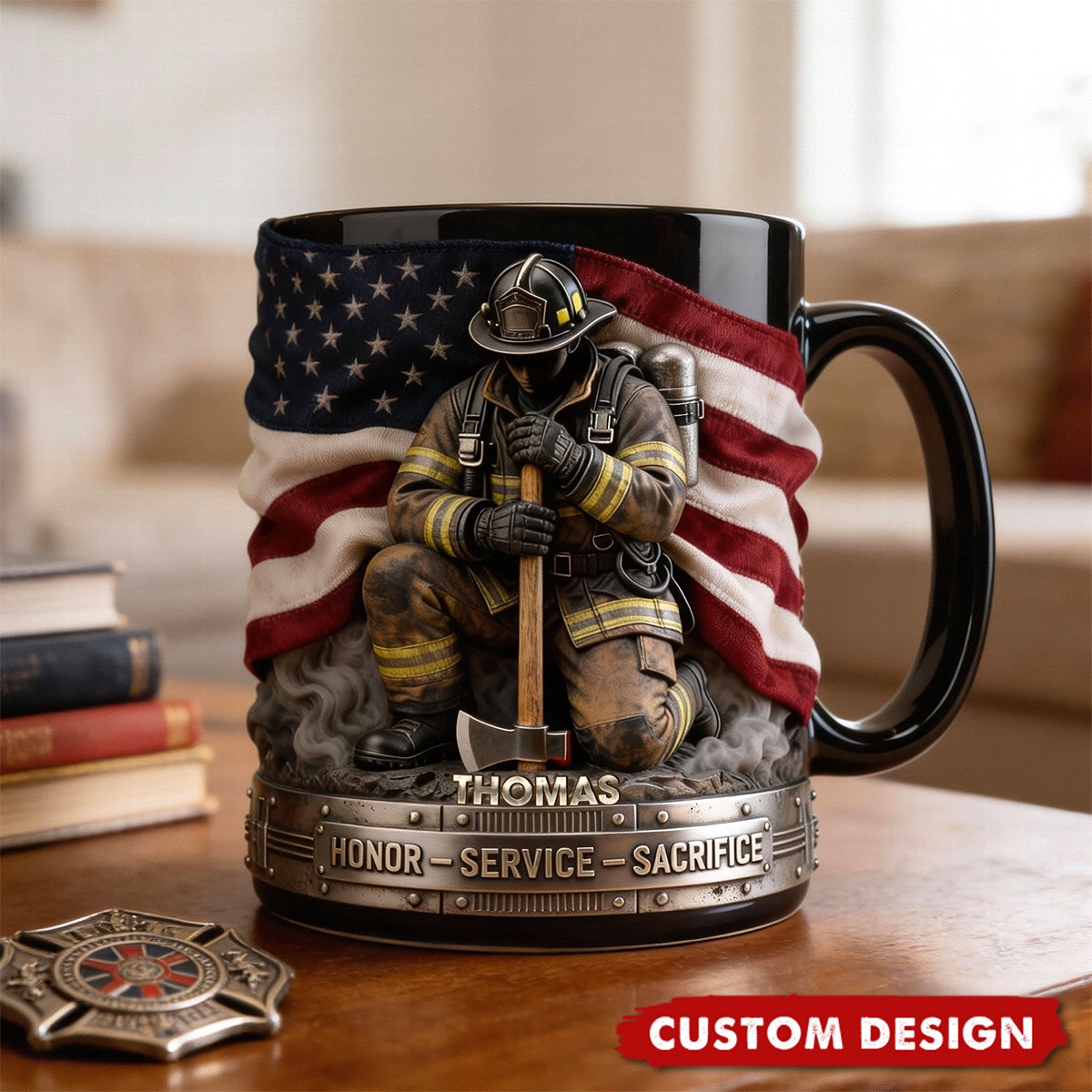 Firefighter Pride Coffee Mug – Personalized Gifts For Firefighter