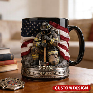 Firefighter Pride Coffee Mug – Personalized Gifts For Firefighter