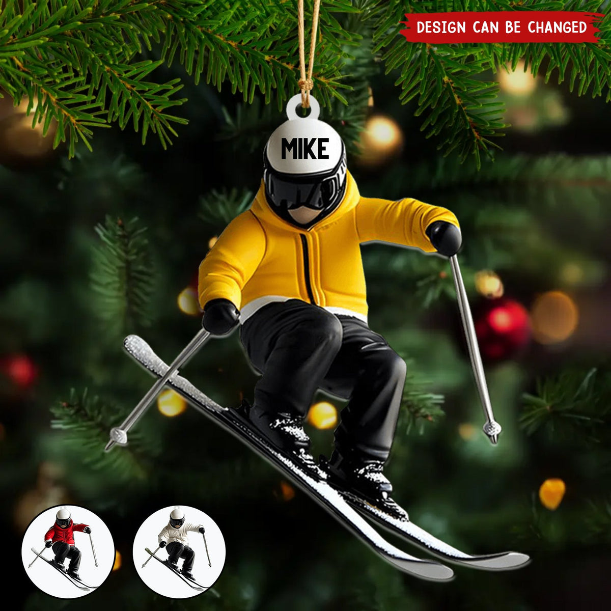 Personalized Skiing Ornament, Gifts For Skiing Lovers-New Release