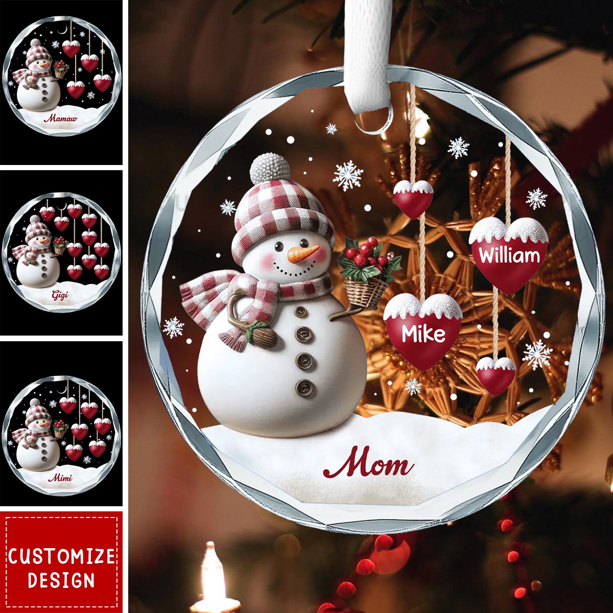 If Nothing Is Going Well, Call Your Grandmother - Family Personalized Circle Ornament
