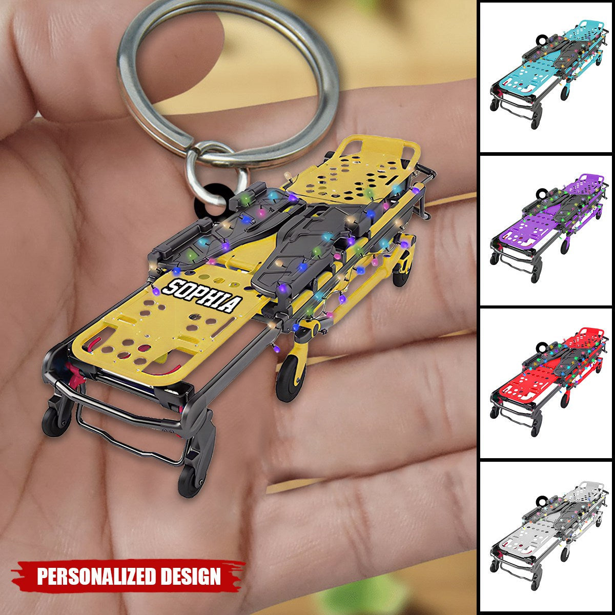 Personalized EMS EMT Paramedic Keychain-Gift For Doctor Surgery Medical-2024 New Release