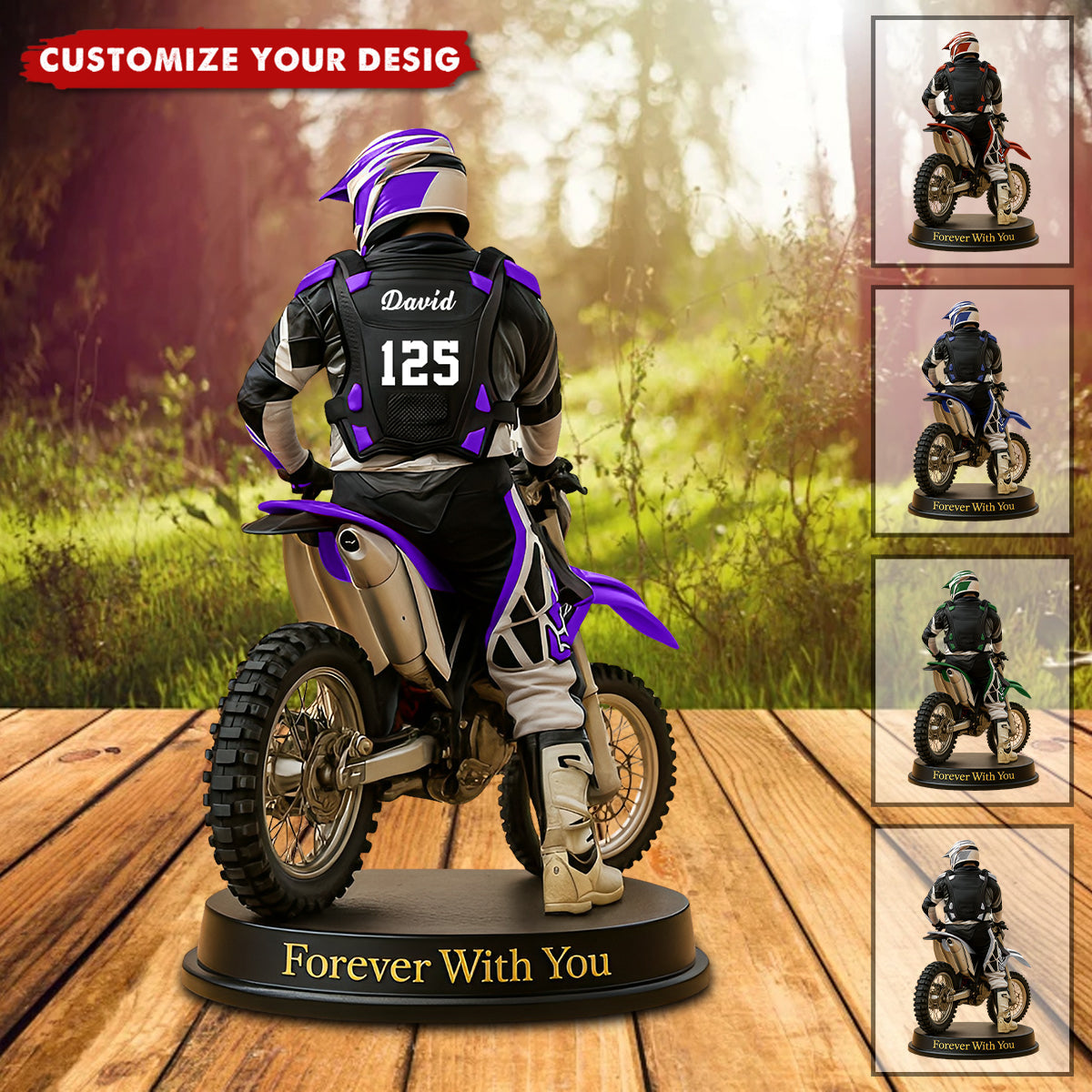 Personalized Motocross Racer Plaque