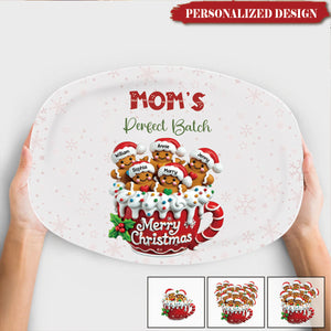 Grandma's Perfect Batch Christmas - Personalized Platter