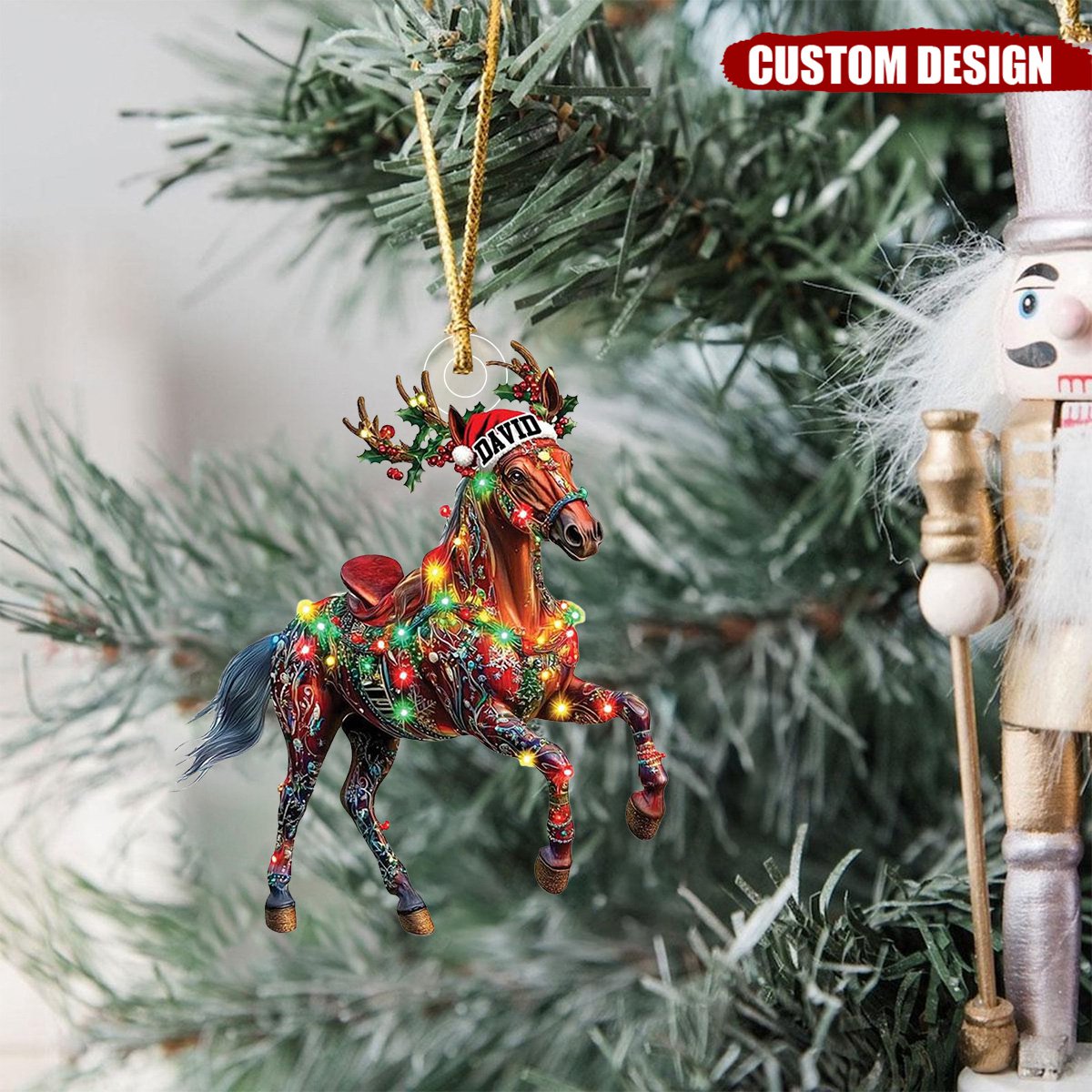 Personalized Horse Christmas Ornament - 2024 New Release