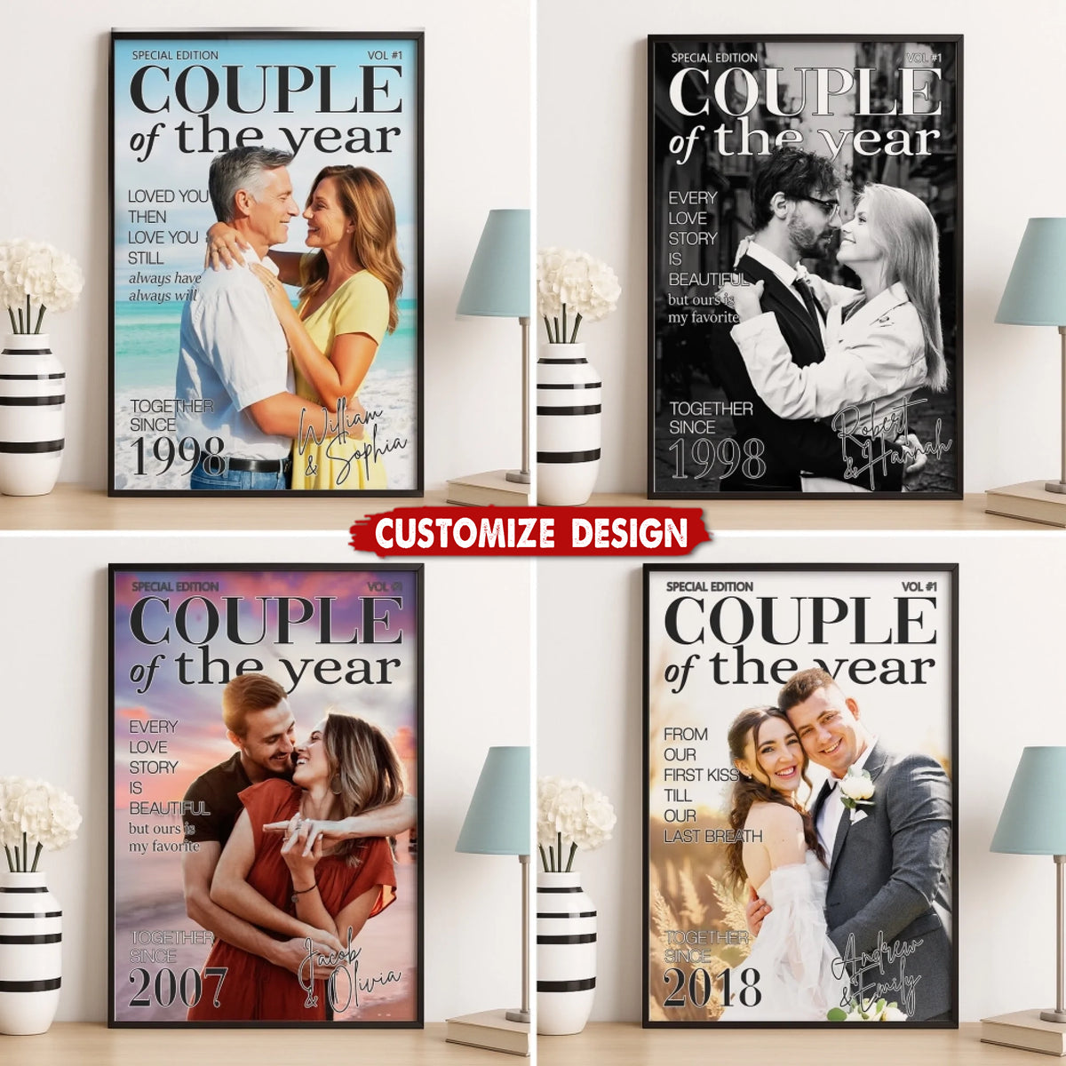 Choosing You Feels So Right -  Personalized Couple Poster