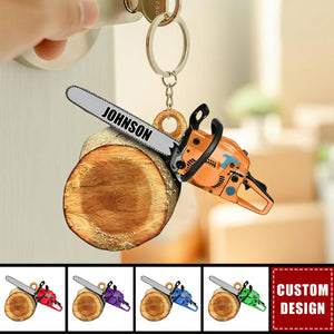 Personalized Arborist Keychain-Gift For Tree Trimmer New Release