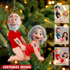 Personalized Naughty Couple Ornament - Gifts For Couple