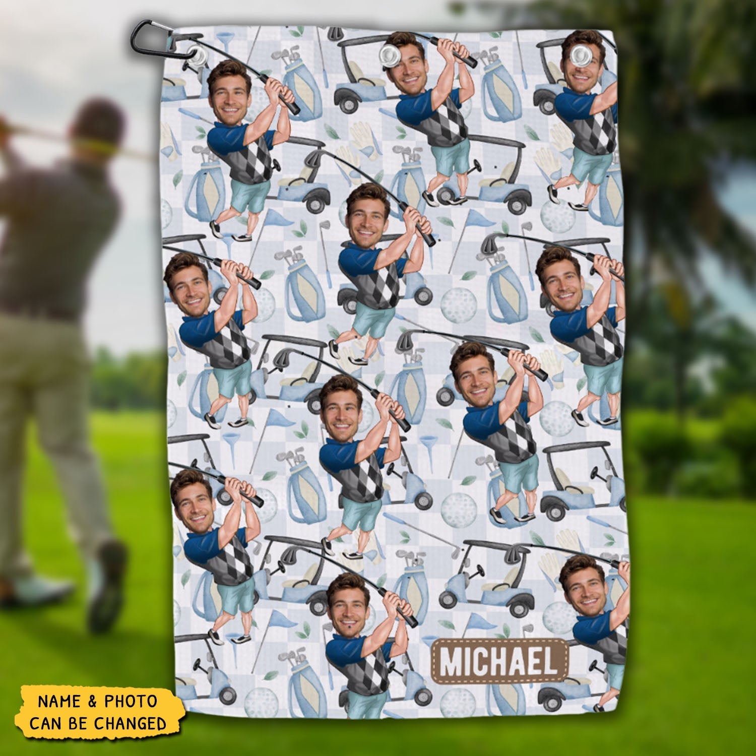 Funny Golfer - Personalized Golf Golf Towel, Gift For Golf Lovers