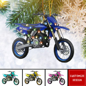 Personalized Motocross Motocycles Christmas Ornament - 2024 New Release